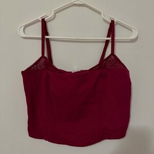 Garage Burgundy Lace Cami